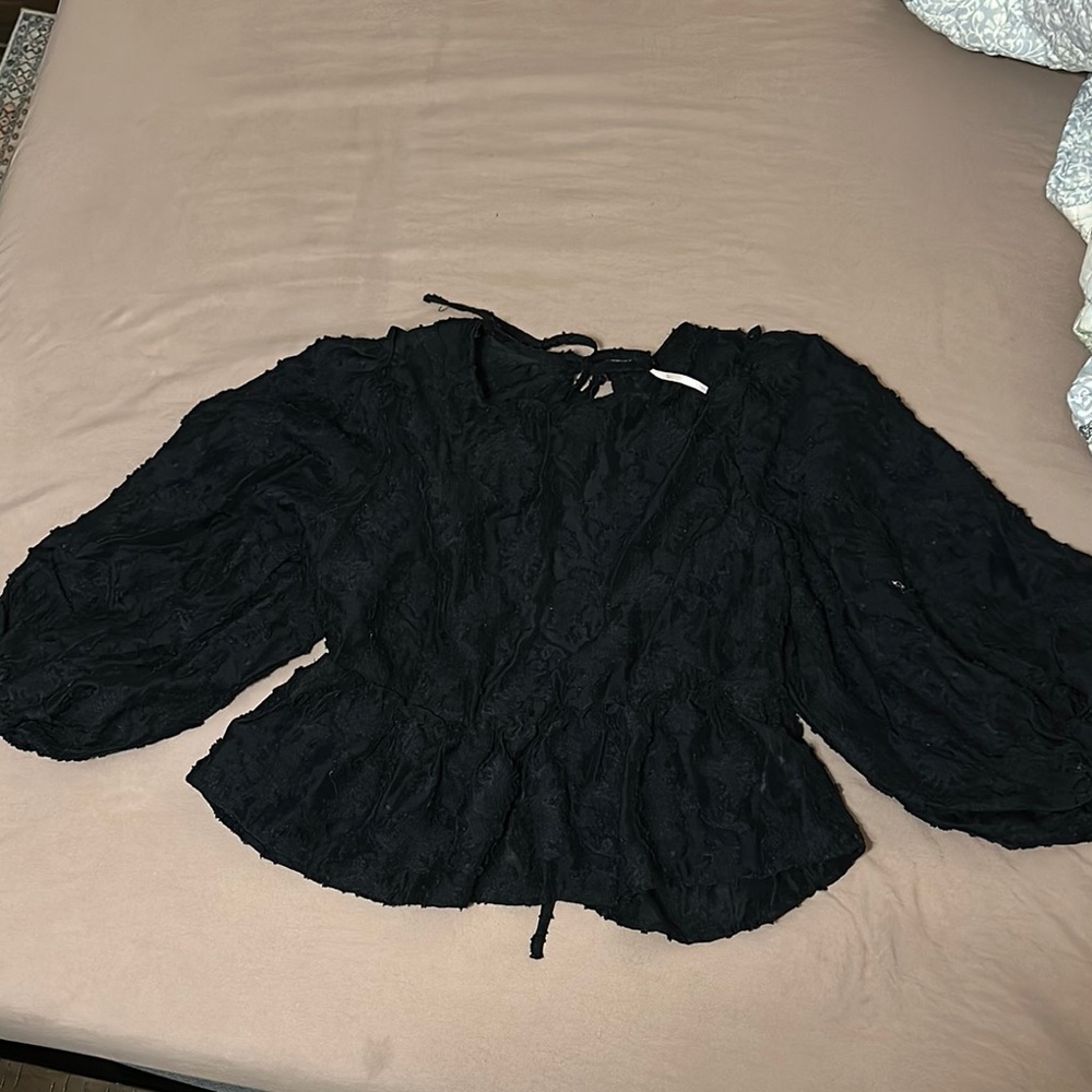 Free People open back Black Women's Top